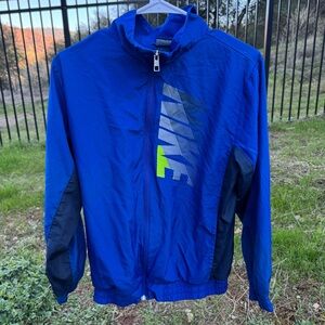 Boys Blue Nike Windbreaker Jacket XL 18/20